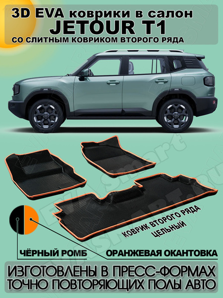 Ковры салонные Jetour T1 пресс борта 2025 -