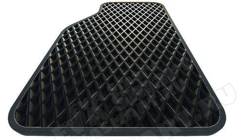 ЭВА полимер листовой Черный (МИНИ РОМБ Эконом) 1500*2800