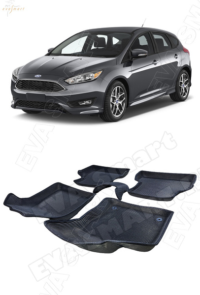 Ford Focus III пресс борта 2011 - 2019 коврики EVA Smart