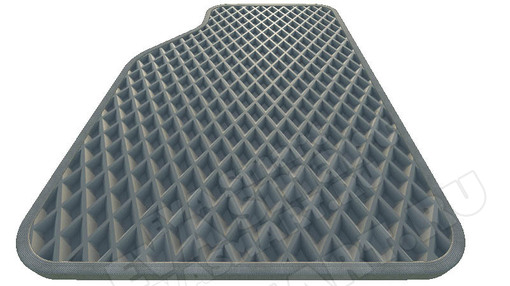 ЭВА Полимер листовой серый "ромб Модерн" 1600*2300