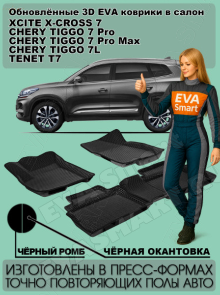 Ковры салонные Tenet T7 пресс борта 2025 -