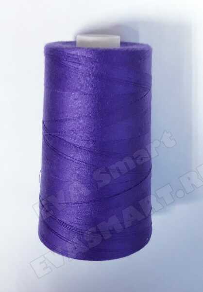 Нитки швейные цвет фиолетовый (70ЛЛ)